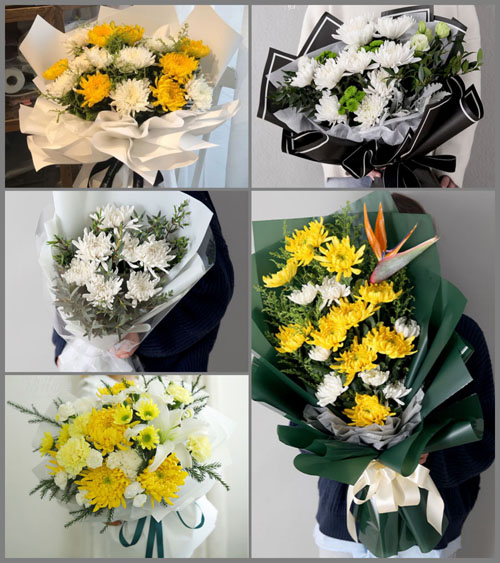 广东潮州市潮安区归湖镇石陂村白事花束代送